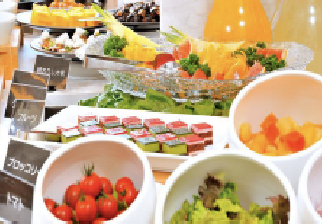 グランパークホテルズ 地産地消の朝食バイキング